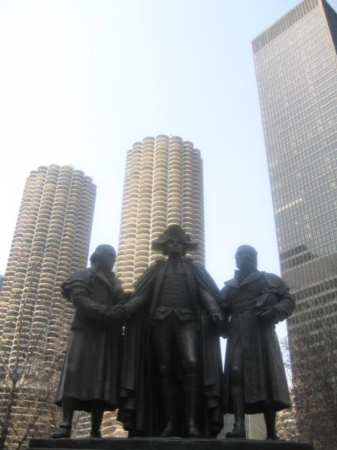 George Washington, Robert Morris, Hyam Salomon Memorial, near Chicago ...